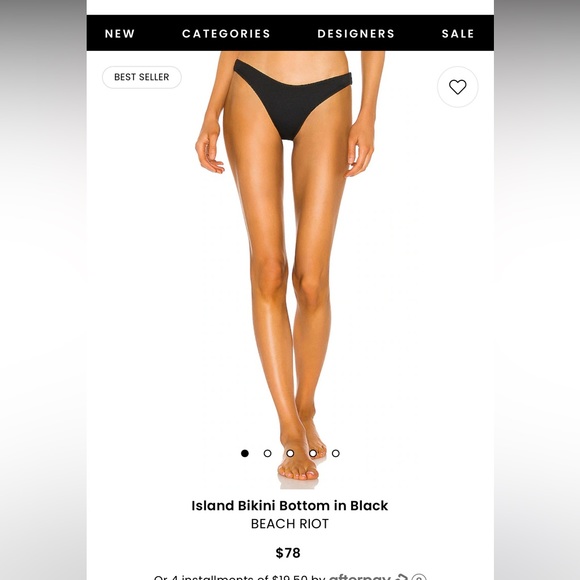 Like New! Beach Riot Camilla Ribbed Swim Suit - Picture 4 of 7